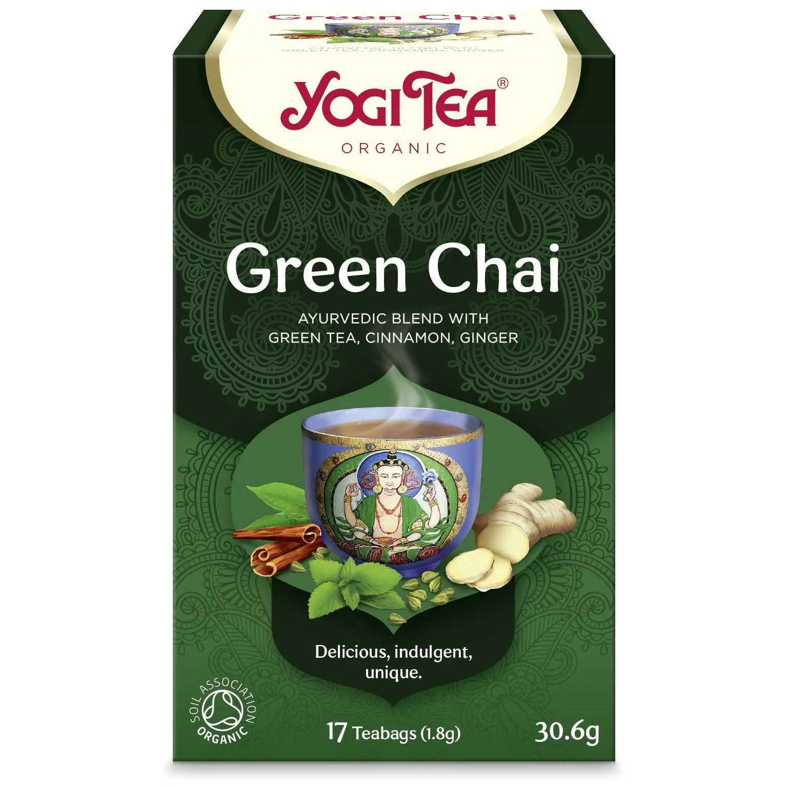 YogiTea Luomu Green Chai tee